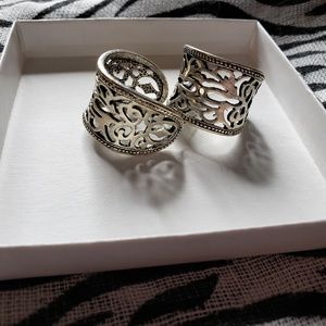 Silver Antiqued Earrings